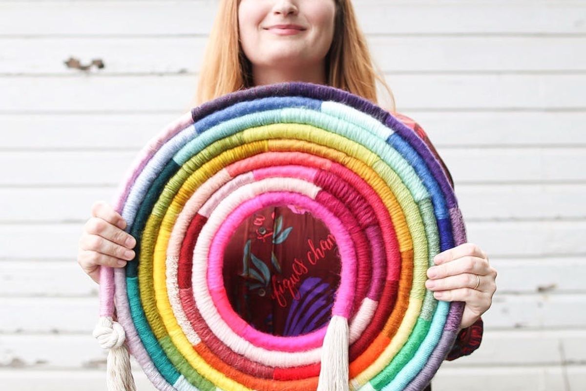 Creative Crushin’: Meet the Maker Behind The Insta-Famous Fiber Rainbow Wall Hangings You’ve Been Swooning Over