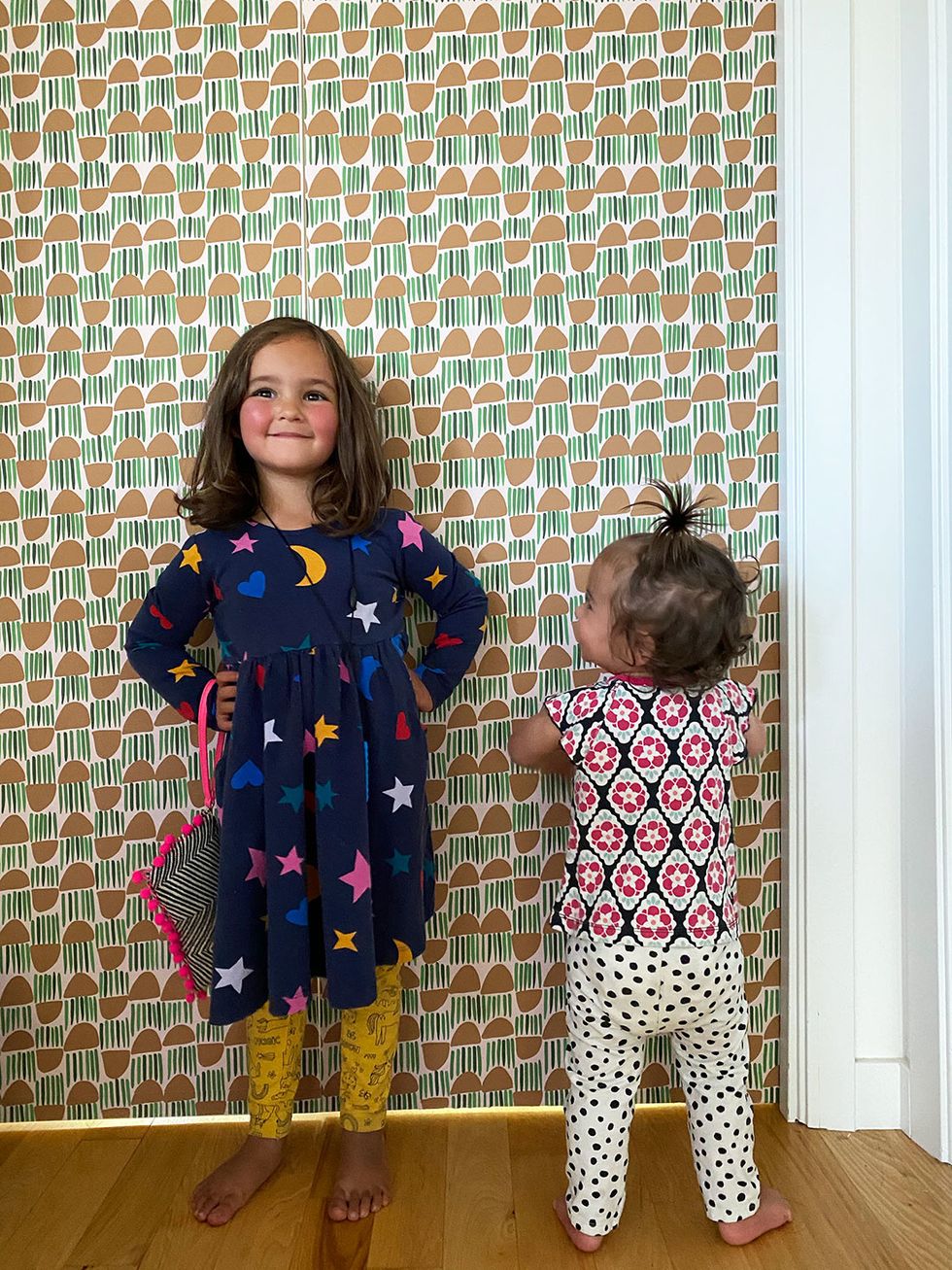 Make It Over: Pocket Doors with a Wallpaper Pattern Pop - Brit + Co