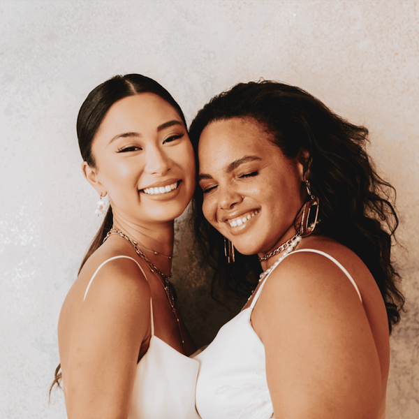 Wedding dress sales shopping with daughter