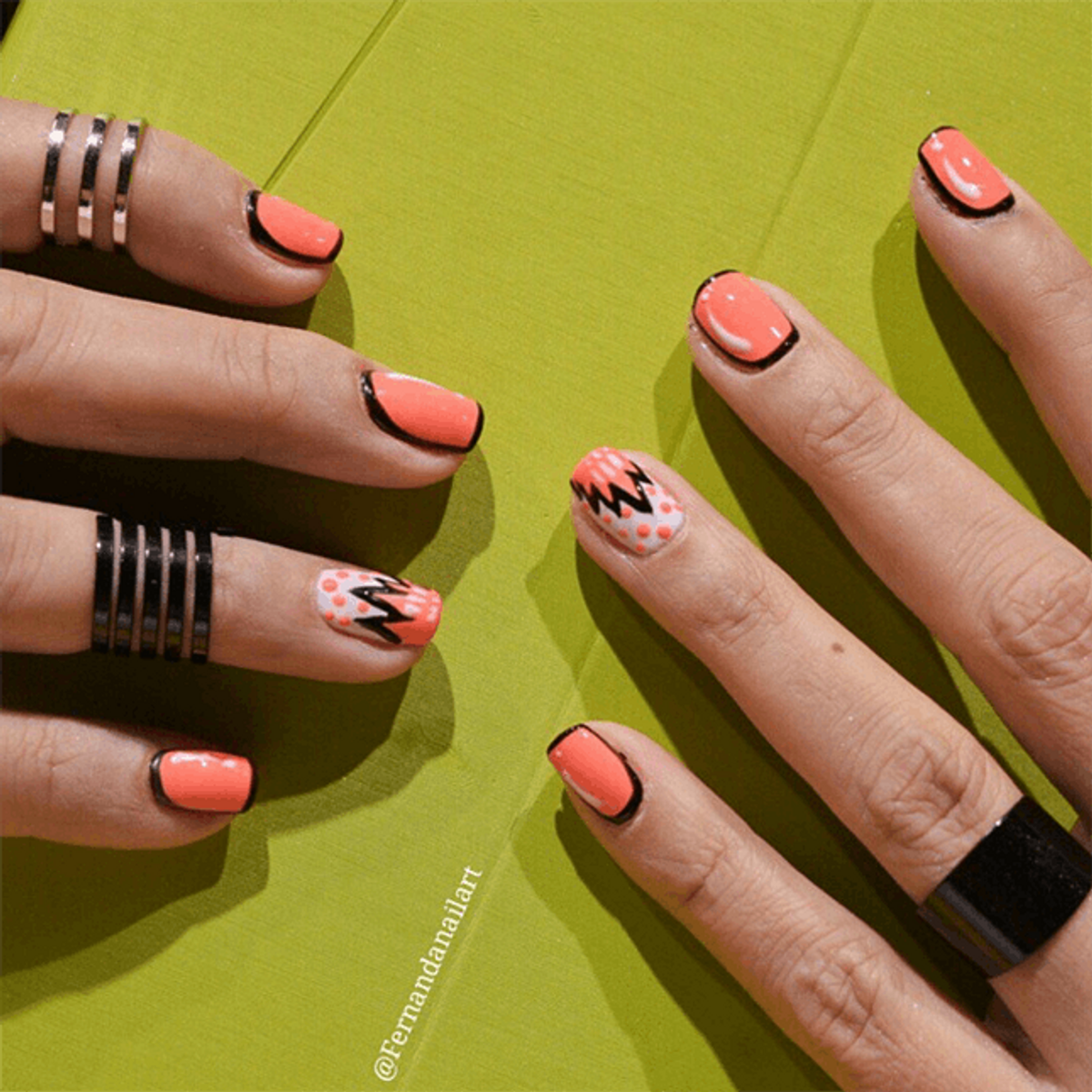16 Ways to Pull Off Outlined Nails