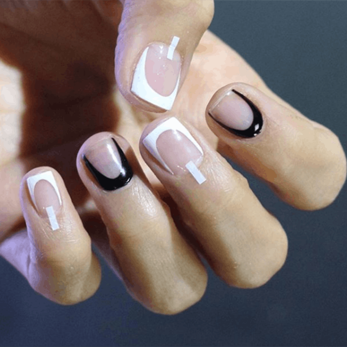 This Abstract Cuticle Nail Art Is the Easiest Trend to Try This Season