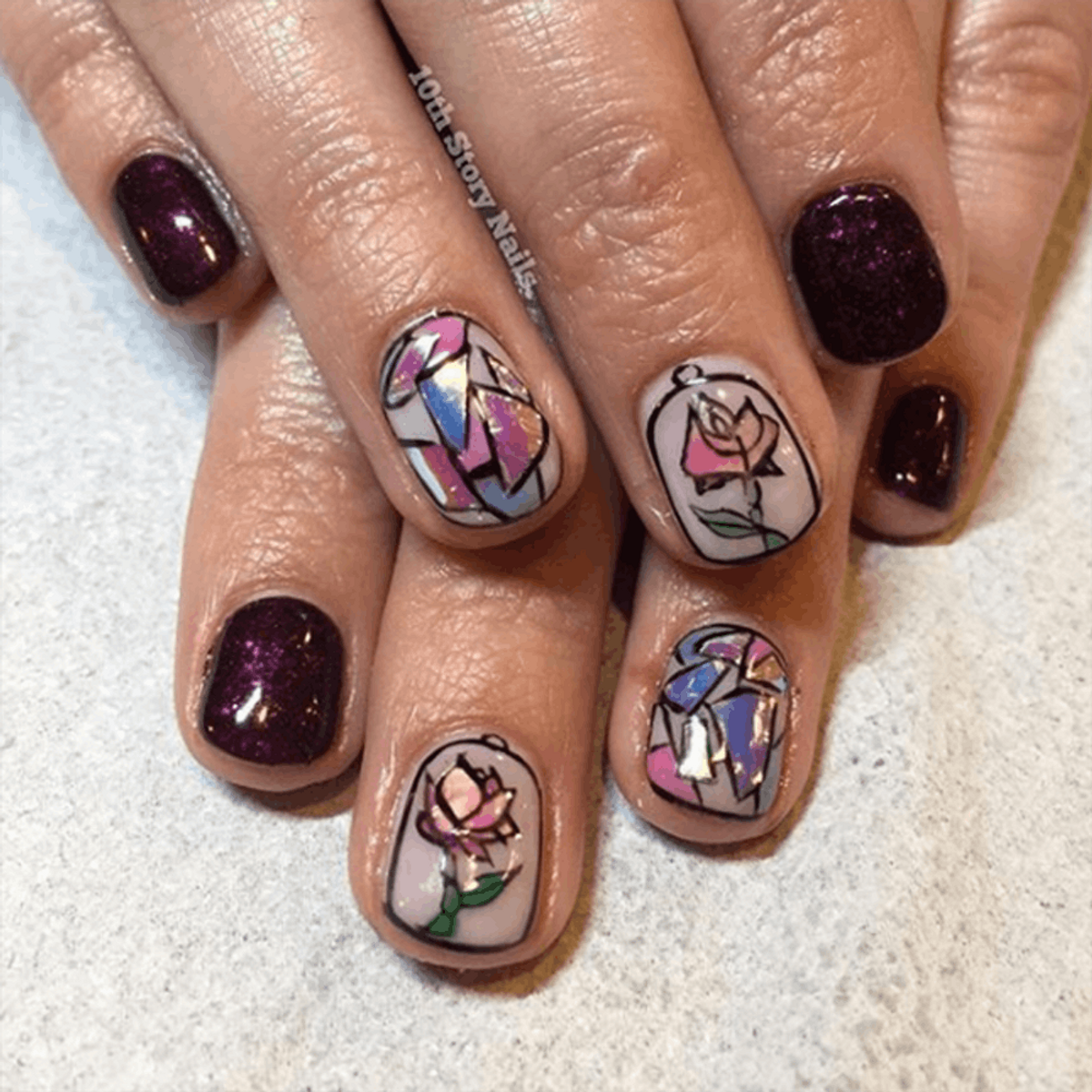 7 Beauty and the Beast Nail Art Designs to Rock for Opening Night