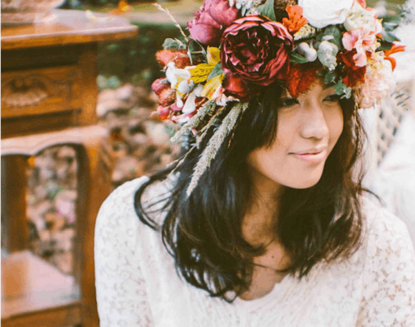 16 Flower Crowns for Your Fall Wedding