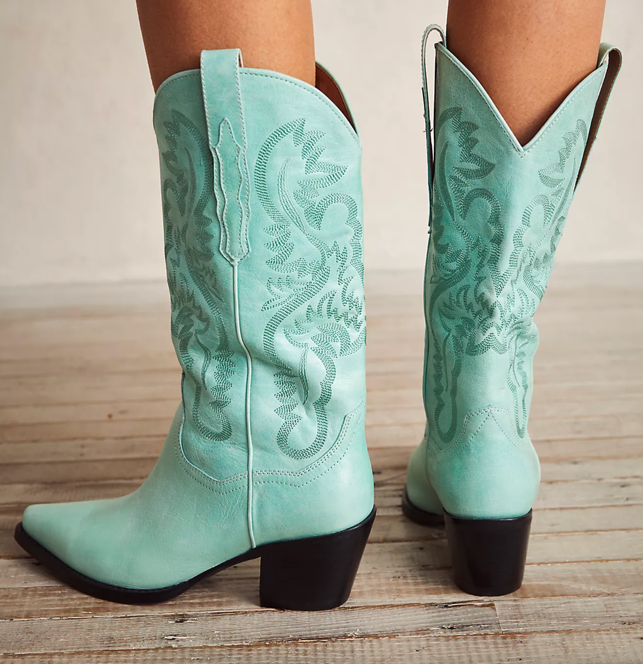 blue cowboy boots best fall shoes