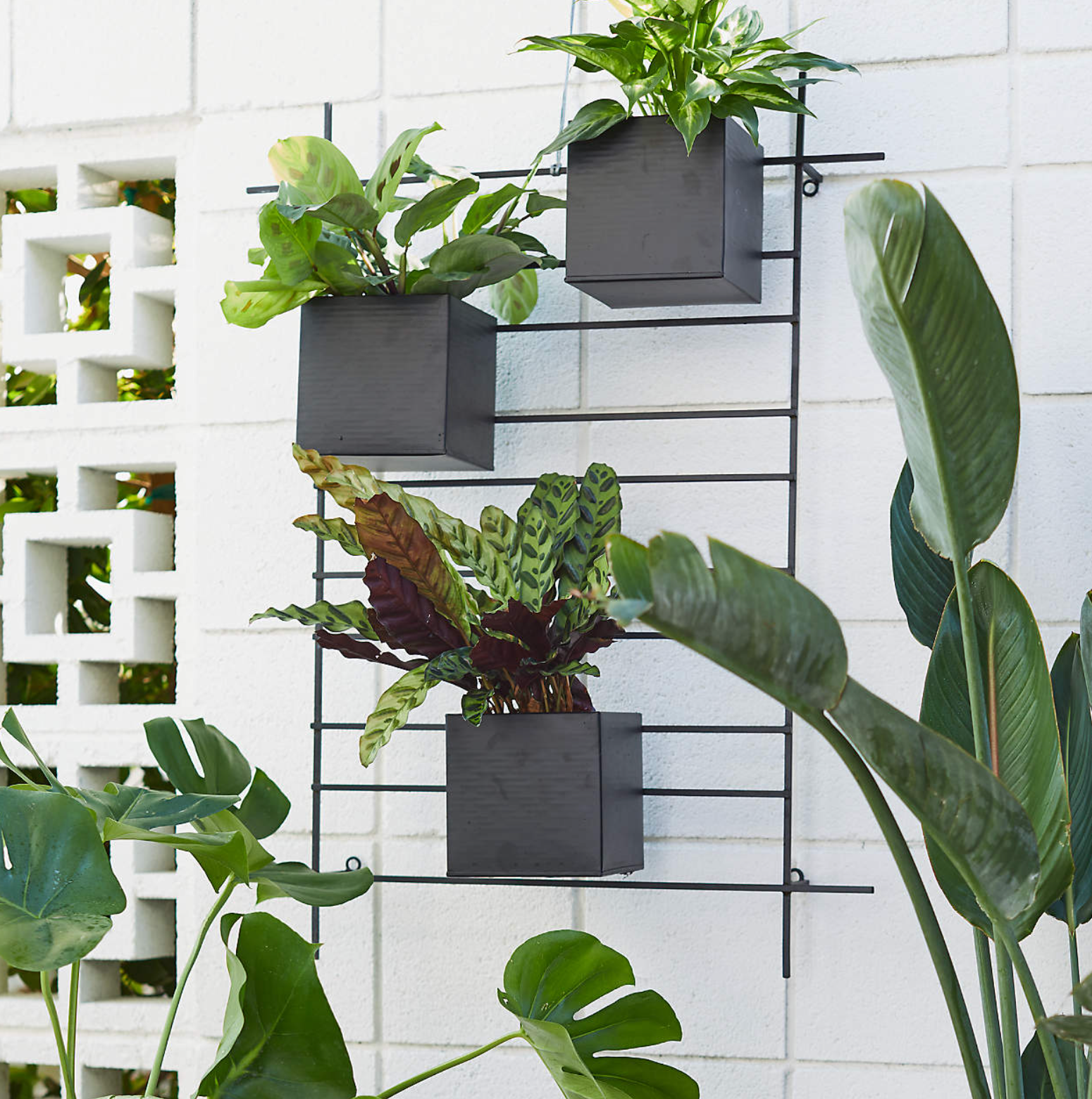 outdoor wall decor ideas crate and barrel planter boxes