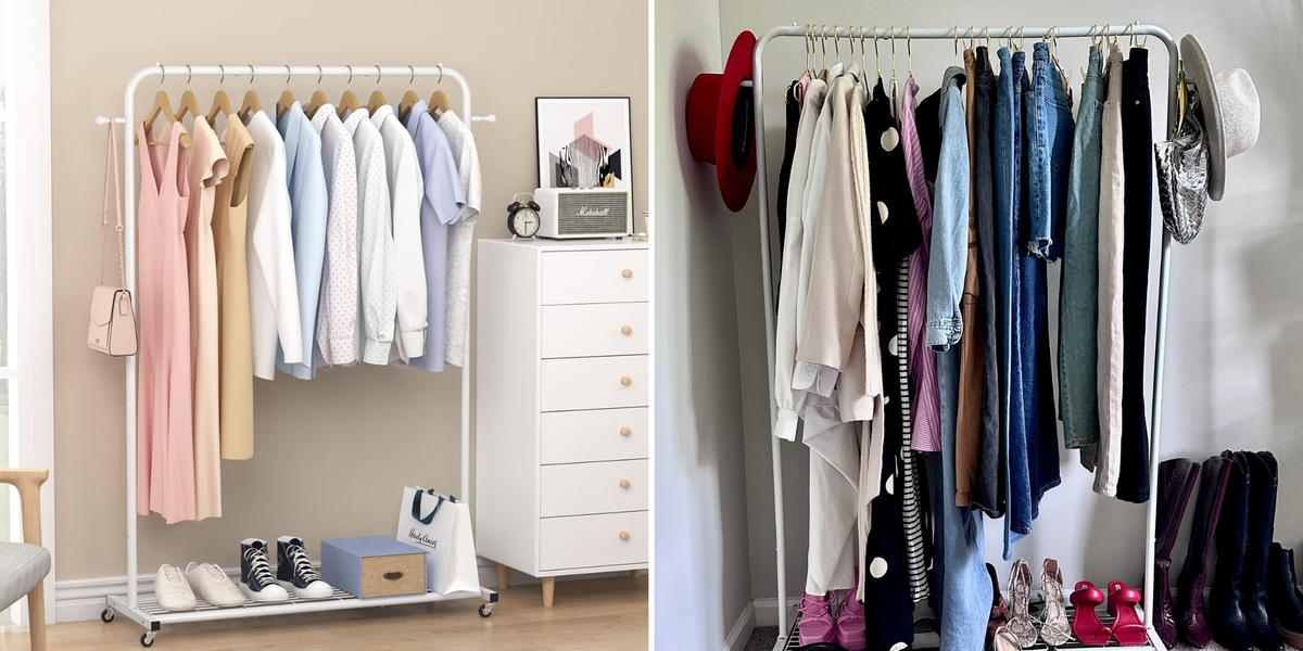 Must-Have $28 Amazon Rack Transforms Closet! - Brit + Co