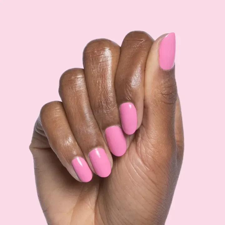 cute hot pink nails