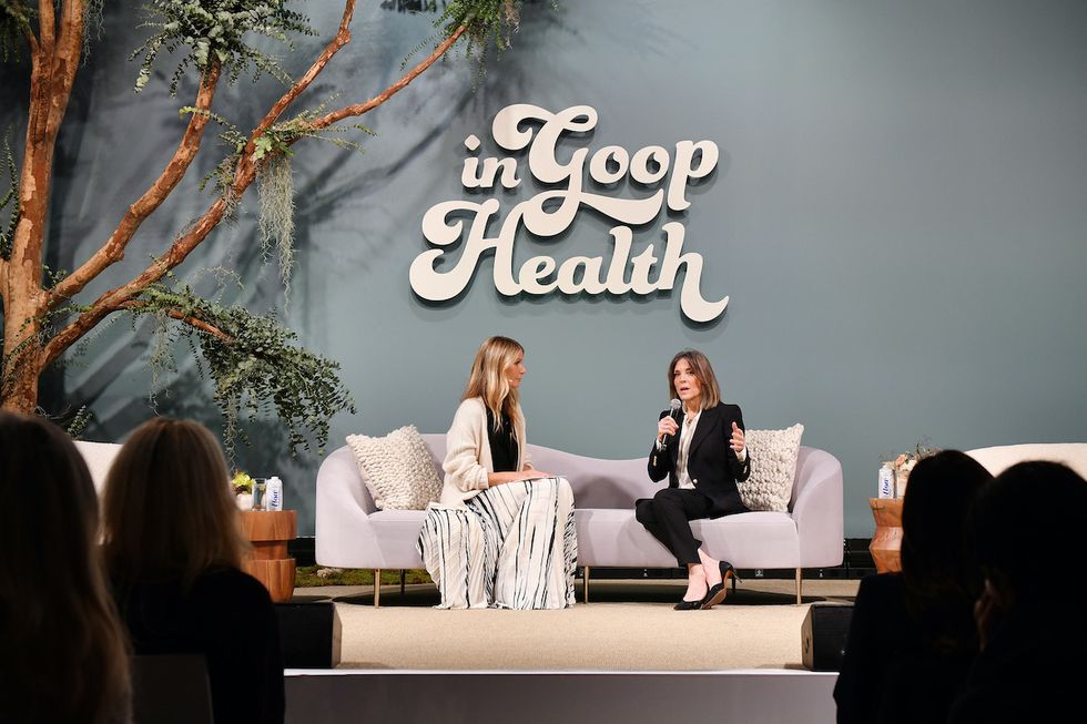 In goop Health Summit San Francisco 2019 Gwyneth Paltrow Marianne Willamson