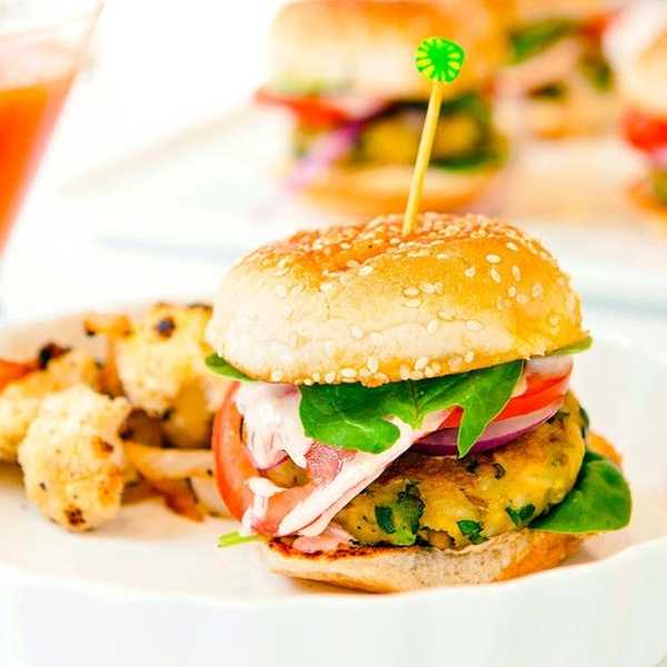 Indian-Spiced Veggie Burgers