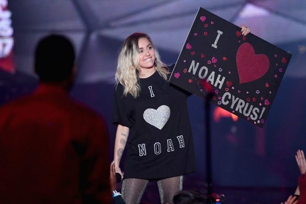 INGLEWOOD, CA - MARCH 05: Singer Miley Cyrus speaks onstage at the 2017 iHeartRadio Music Awards which broadcast live on Turner's TBS, TNT, and truTV at The Forum on March 5, 2017 in Inglewood, California. (Photo by Kevin Winter/Getty Images for iHeartMedia)