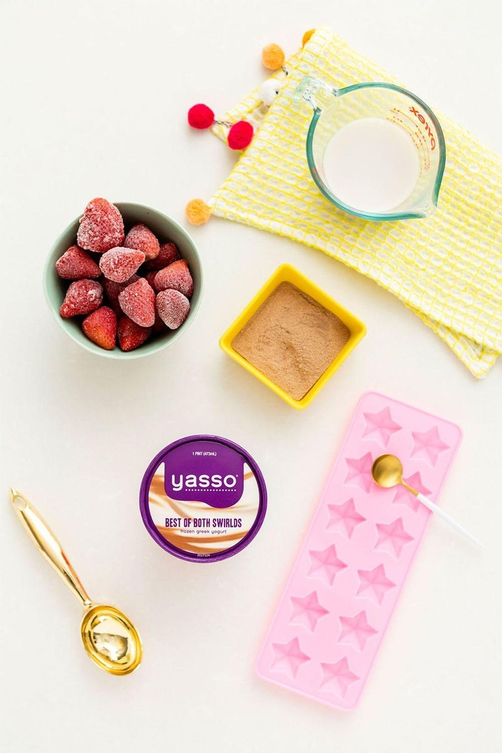 ingredients for frozen yogurt stars