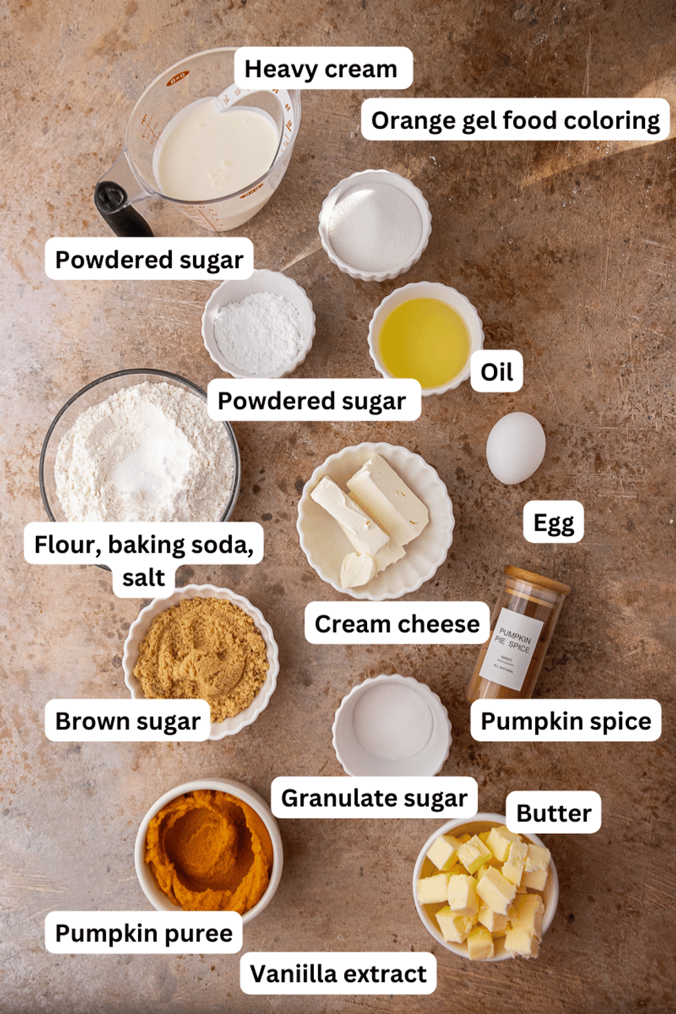 Ingredients For Pumpkin Pie Cookies