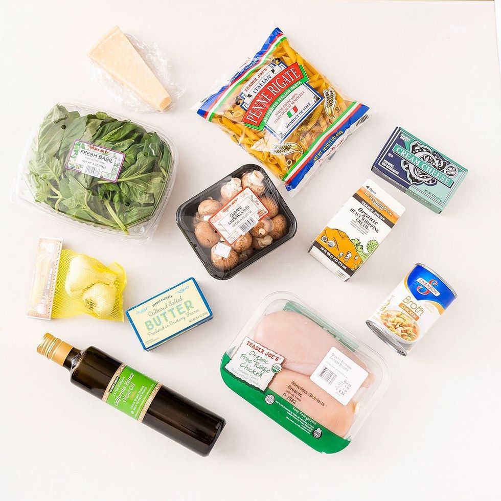 ingredients for the chicken pasta