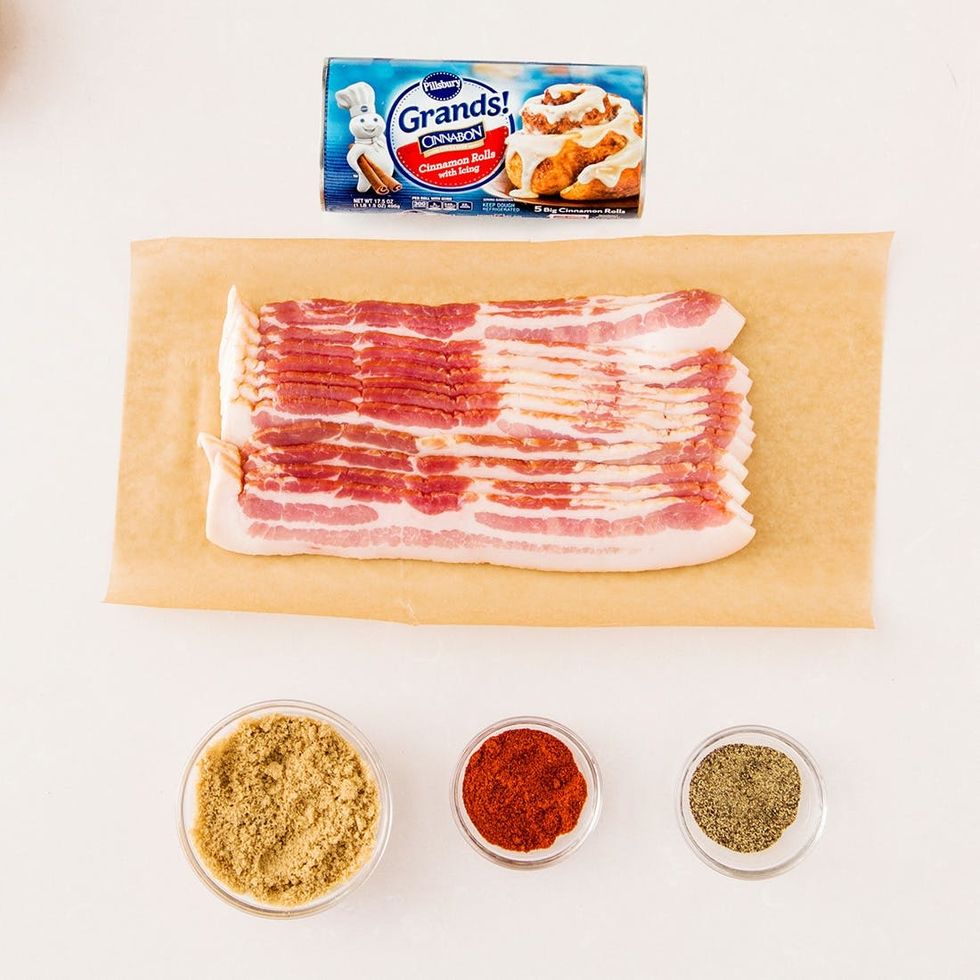 ingredients for the cinnamon rolls