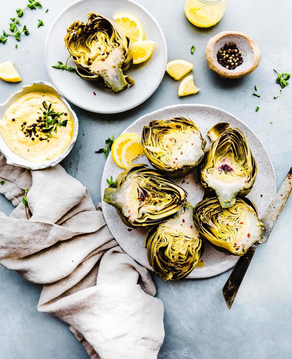 Instant Pot Steamed Artichokes