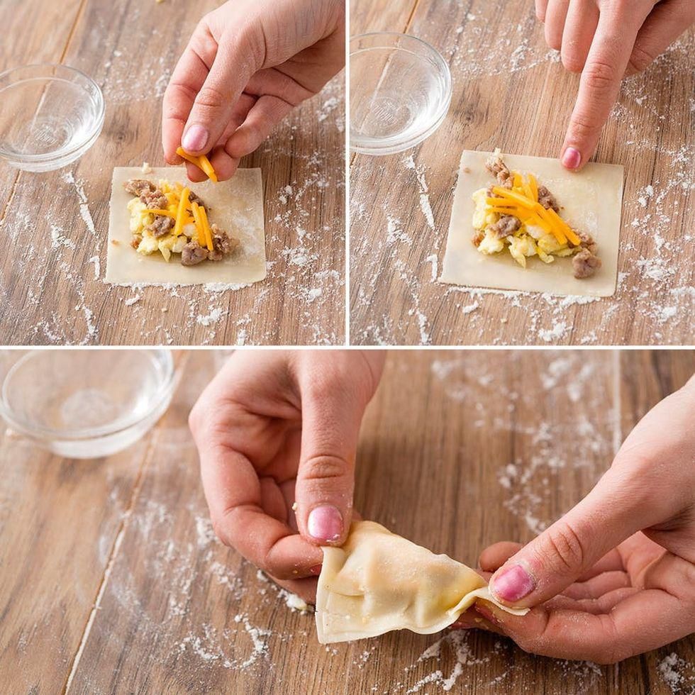 instructions for the Egg + Sausage