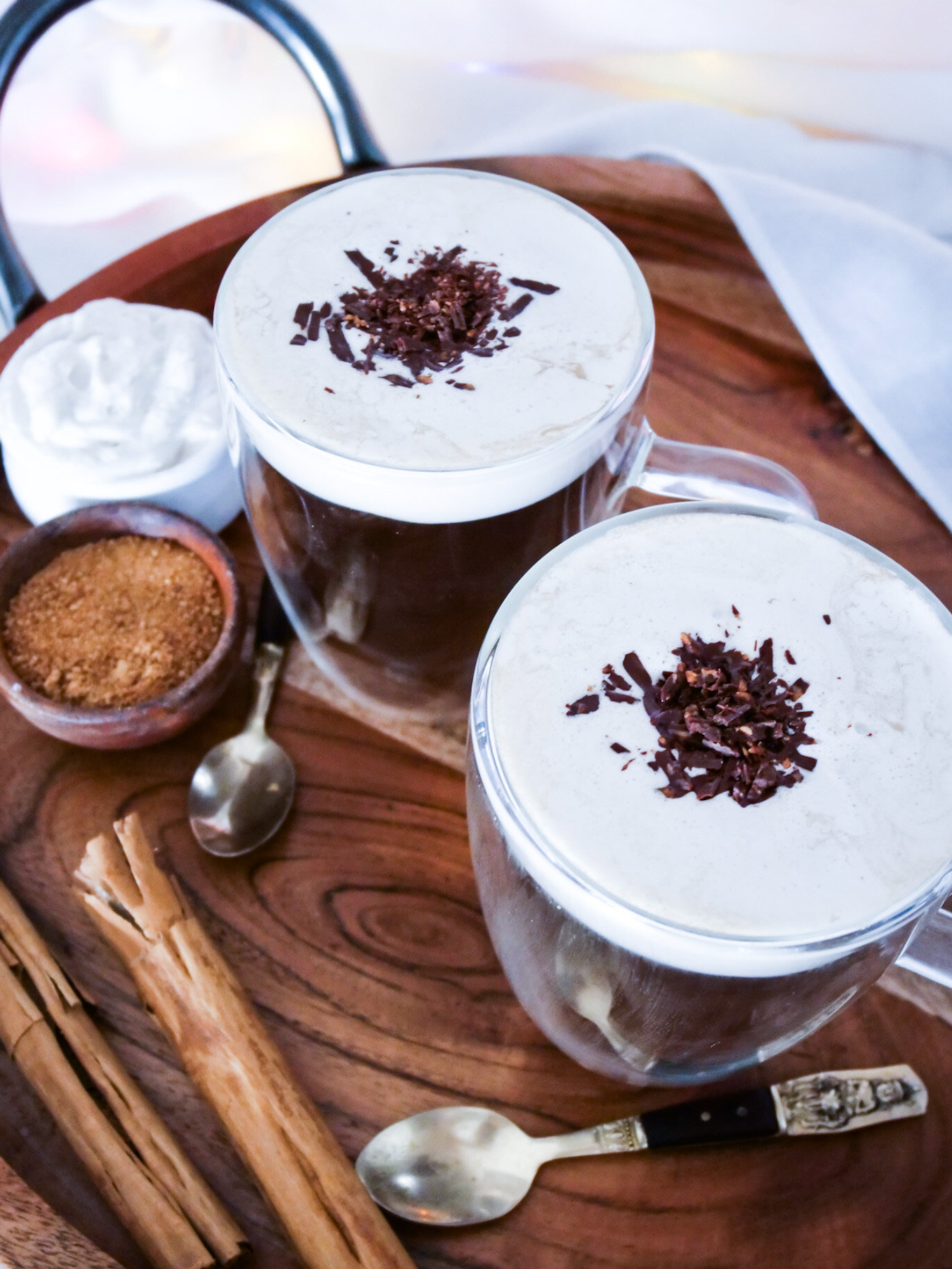 Irish Coffee With Cocoa Whipped Cream