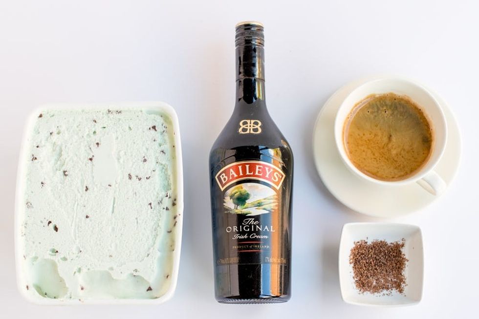 Irish Cream Affogato with Mint Choc Chip Ice Cream Ingredients