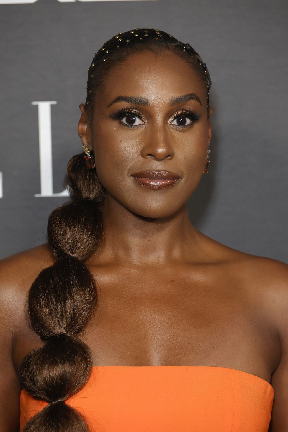 issa rae wearing bubble braids