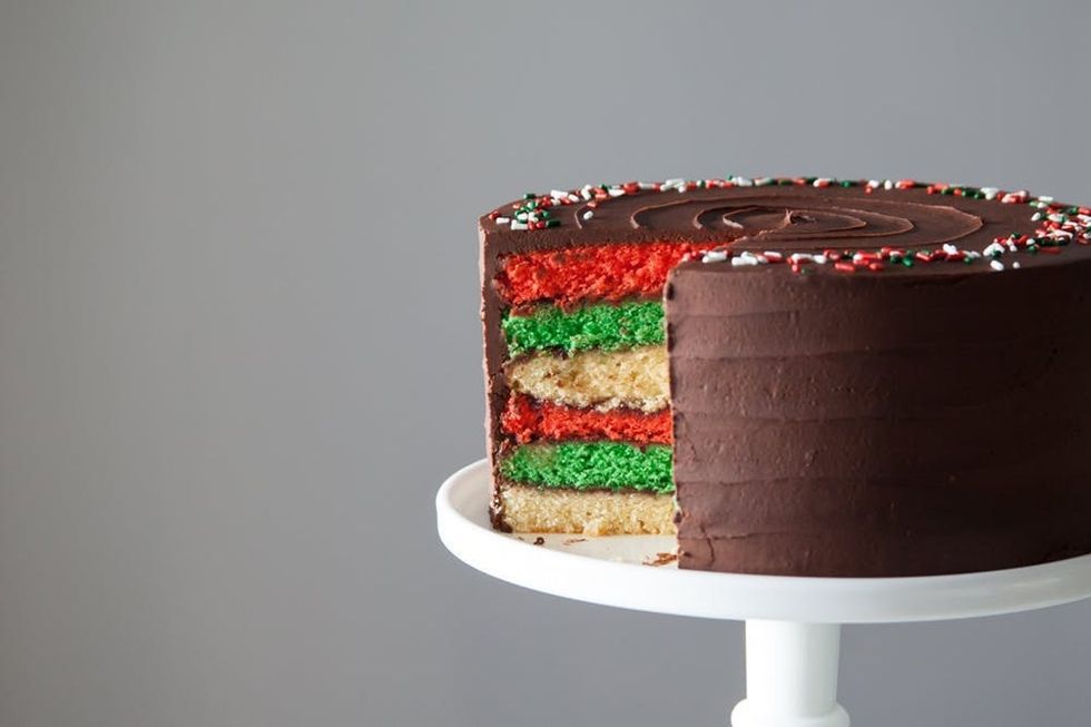 Italian Rainbow Cookie Cake