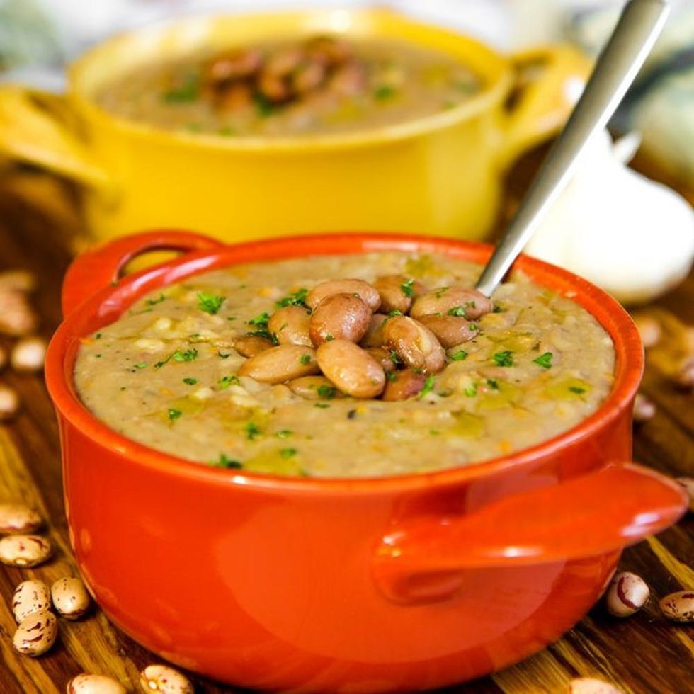 Italian Rice and Beans Soup