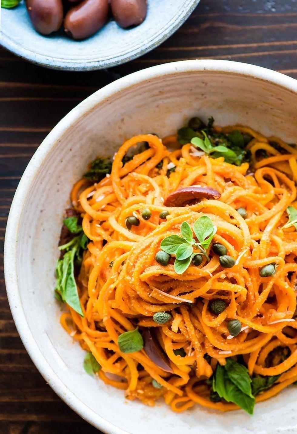 Italian Sweet Potato Spaghetti Bowls