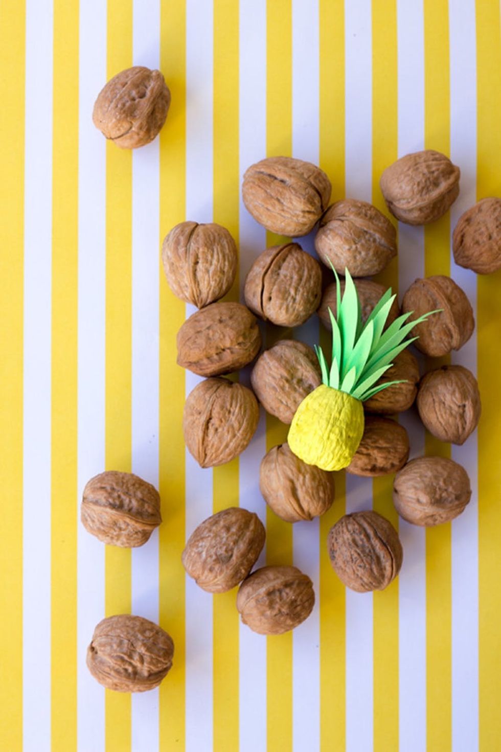 Itty Bitty Walnut Pineapples Decor