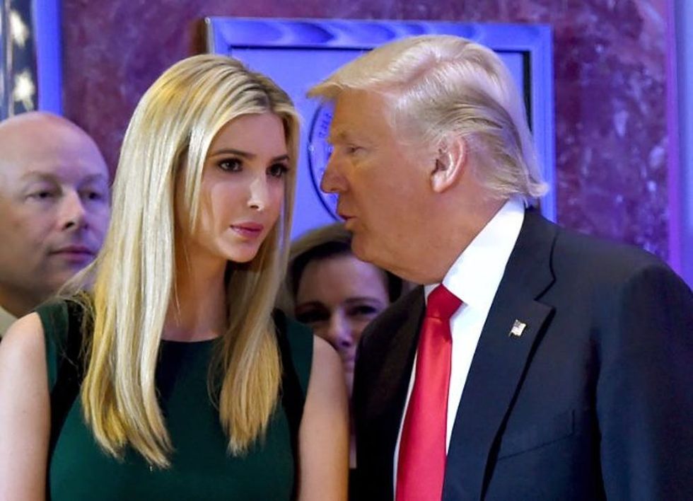 Ivanka Trump and Donald Trump