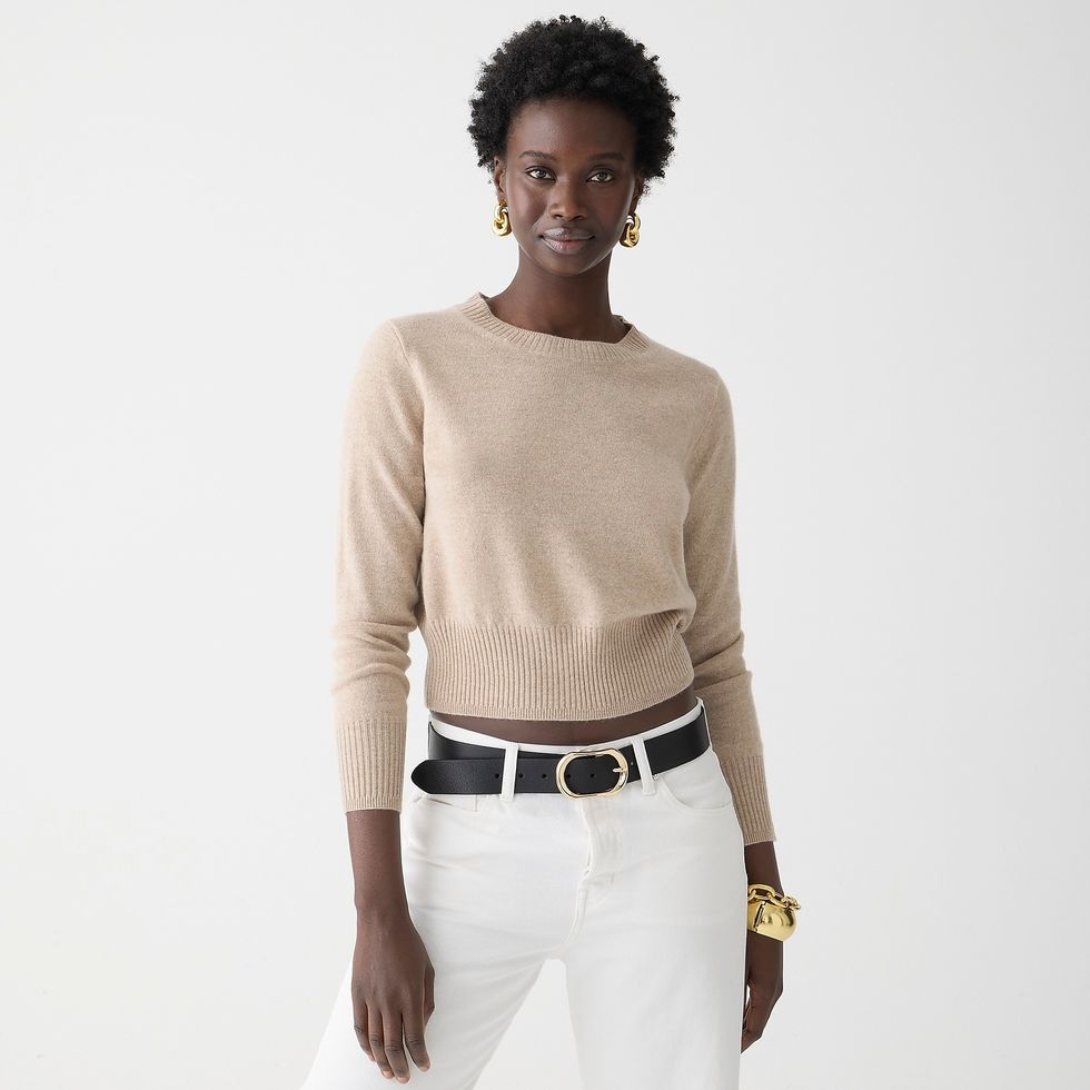 J.Crew Cashmere Shrunken Crewneck Sweater