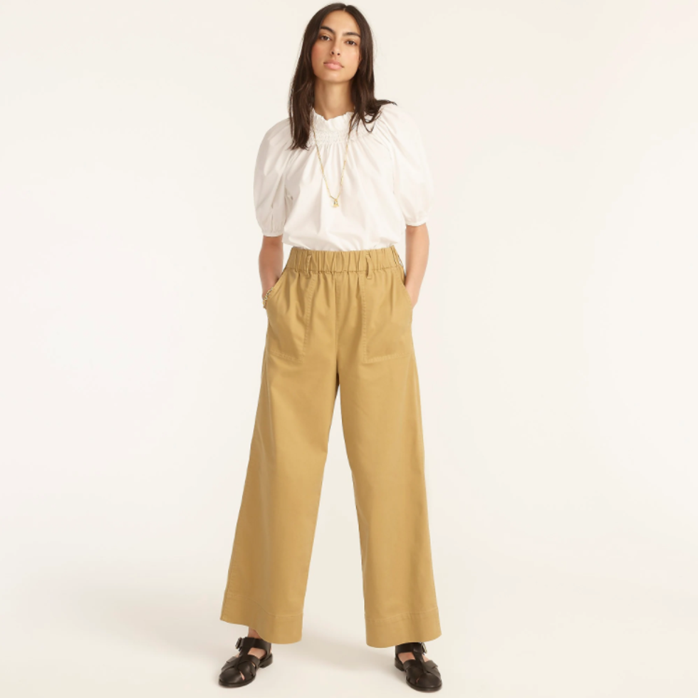 J Crew wide-leg chinos