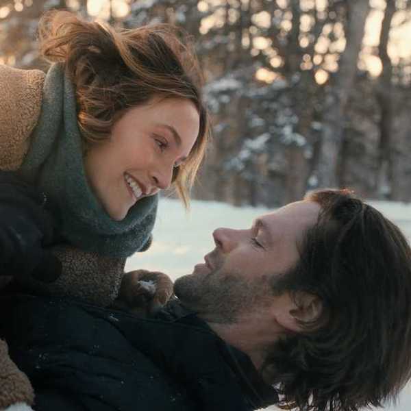 jared padalecki and leighton meester in the snow for guarding stars