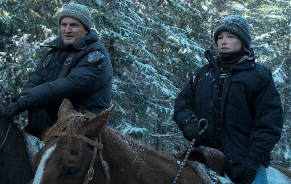 Jason Clarke and Haley Bennett in The Last Frontier on Apple TV