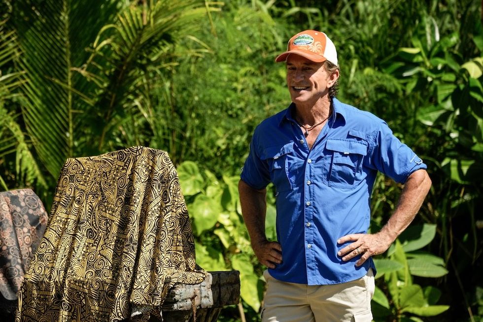 Jeff Probst in Survivor season 49 on Paramount+