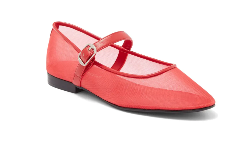 Jeffrey Campbell Mesh Red Mary Jane