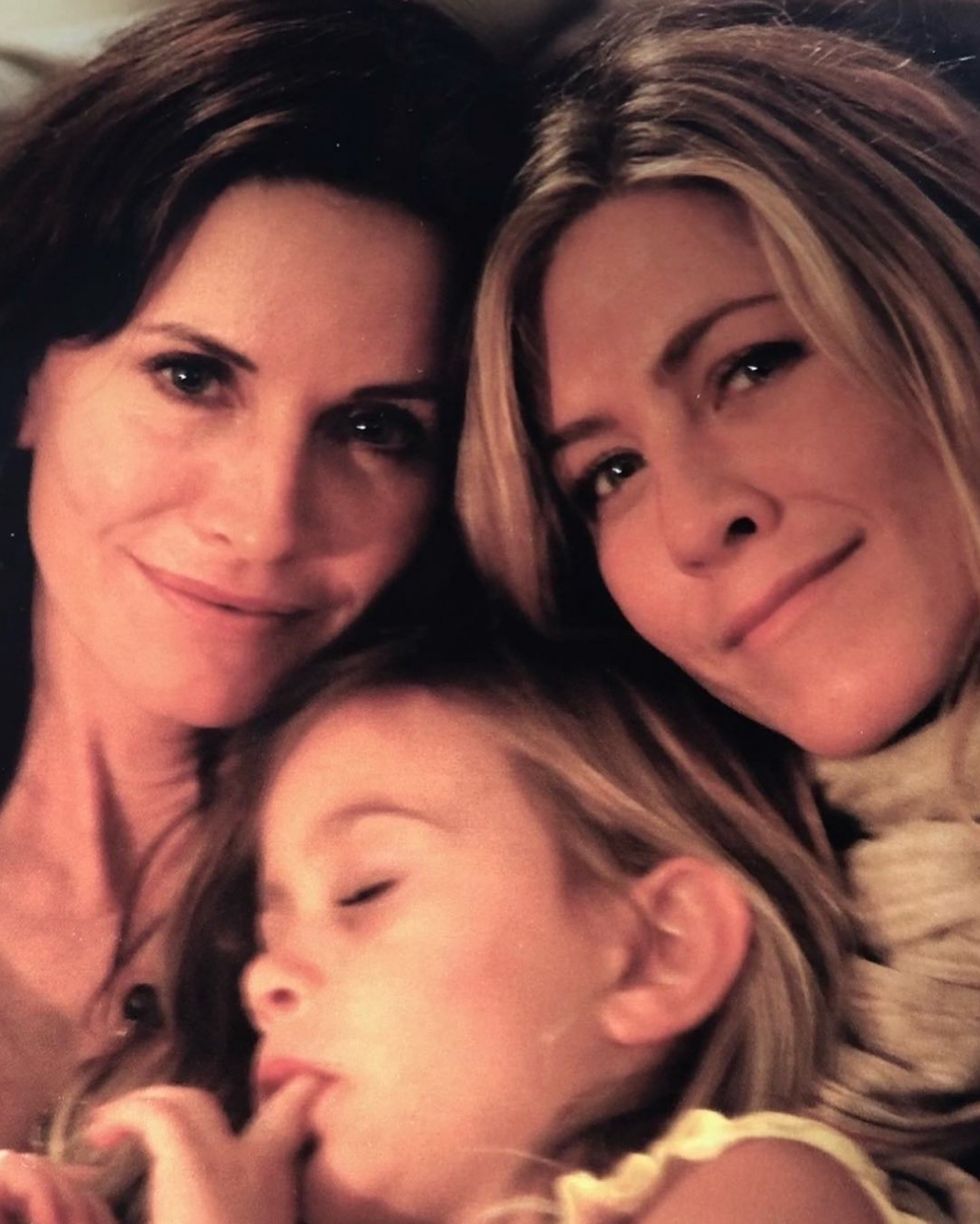 Jennifer Aniston and Courtney Cox Makeup-Free Selfie