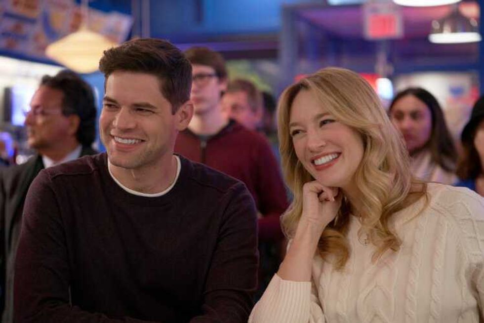Jeremy Jordan and Yael Grobglas in Hanukkah on Rye