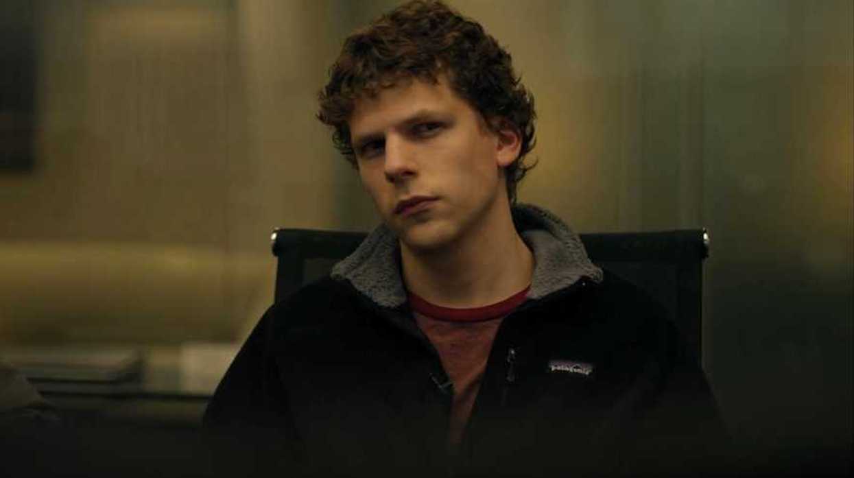 jesse eisenberg as mark zuckerberg in the social network