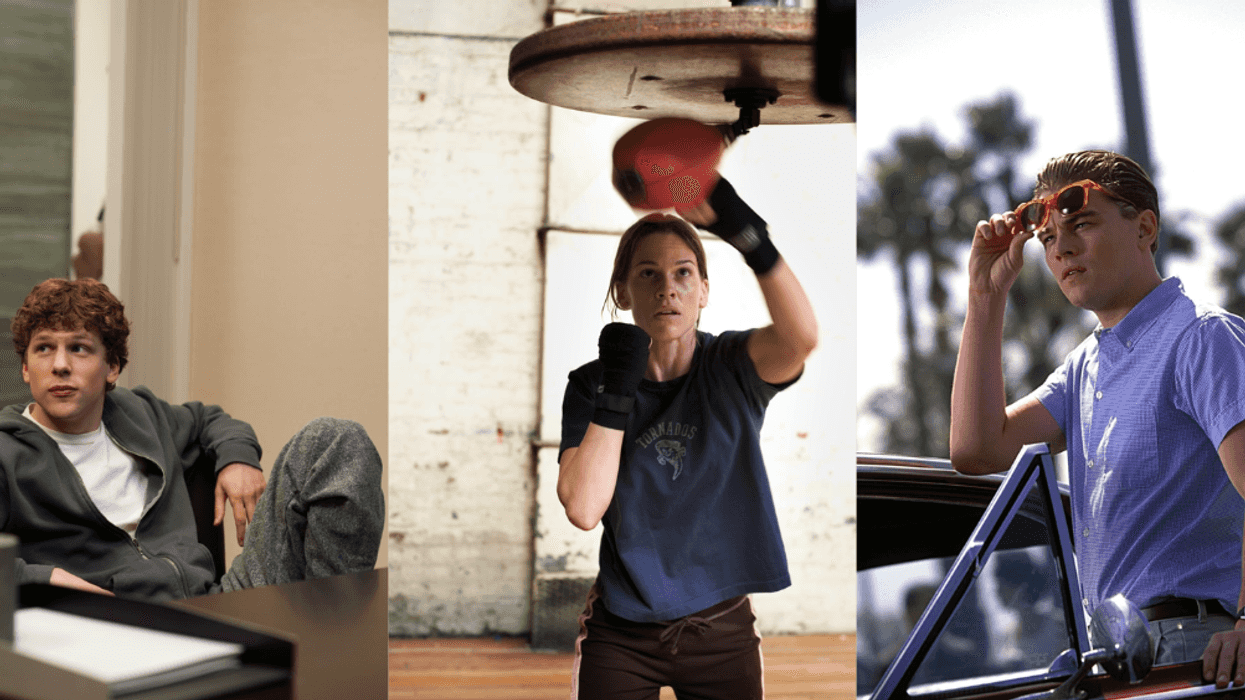 Jesse Eisenberg, Hilary Swank, Leonardo DiCaprio