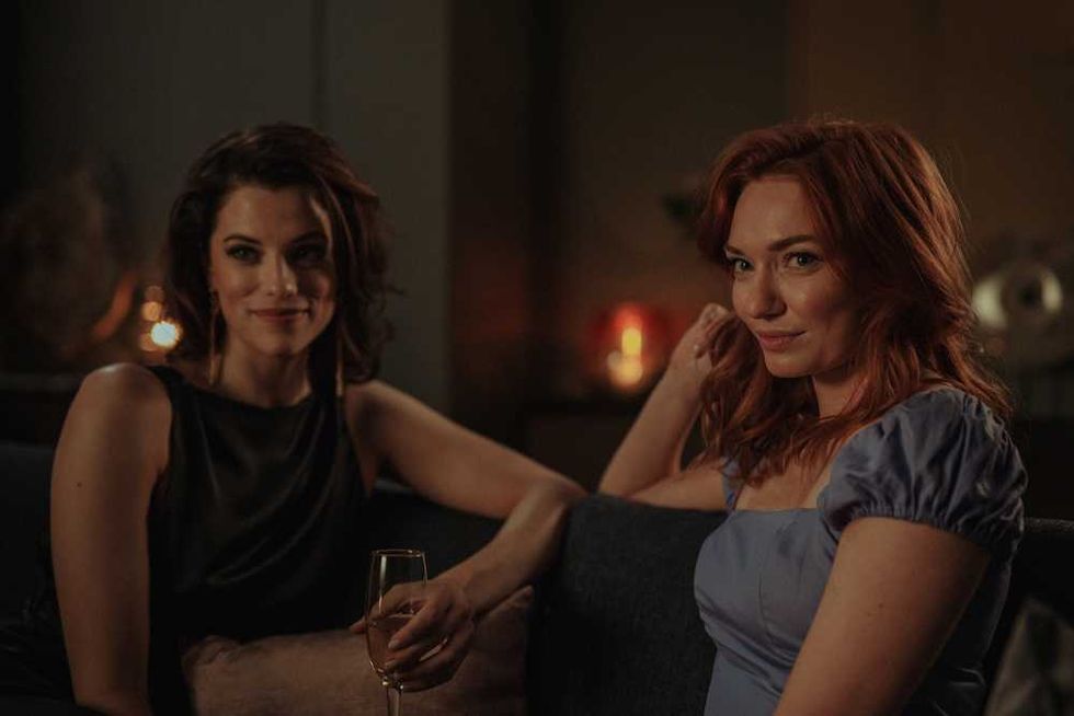 Jessica De Gouw and Eleanor Tomlinson in The Couple Next Door season 1 on Starz