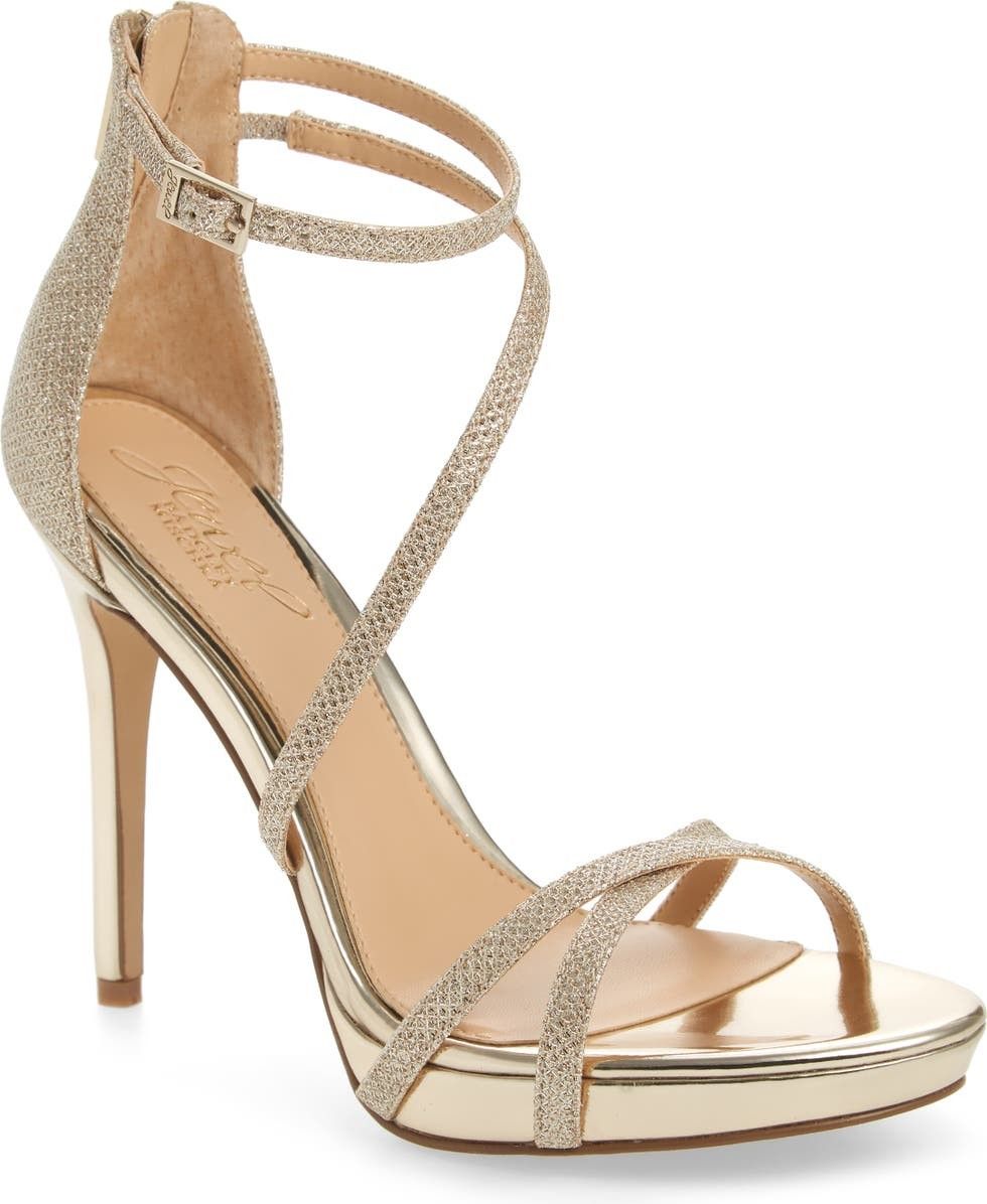 Jewel Badgley Mischka Galen Strappy Platform Sandal