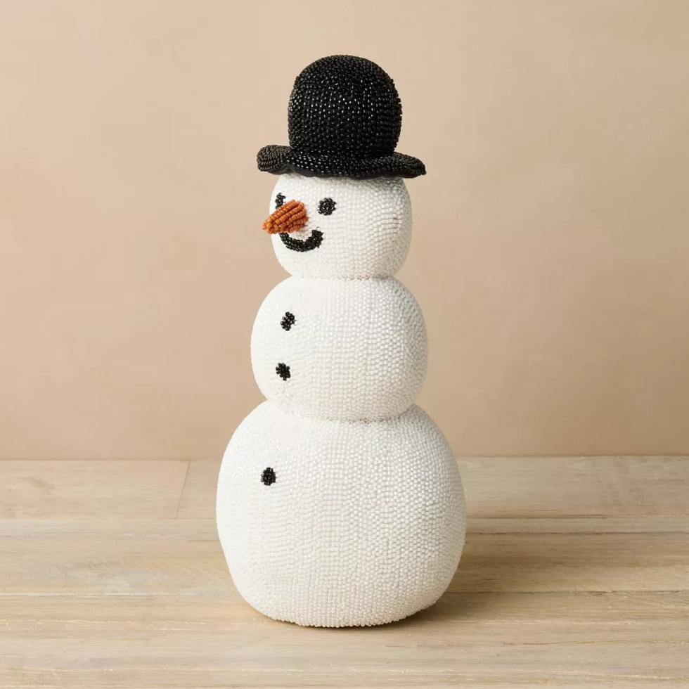 John Derian For Target Snowman Beaded Pillow