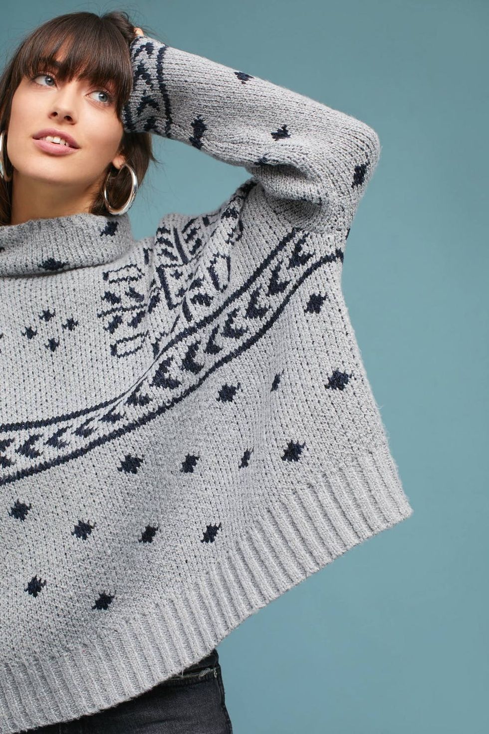 John + Jenn Oversized Jacquard Pullover