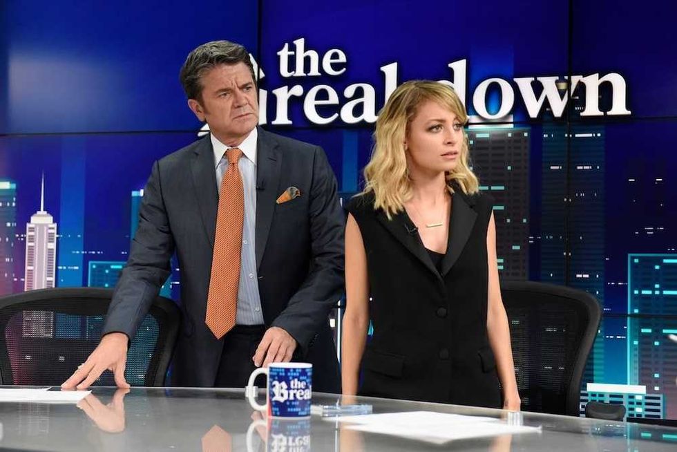 John Michael Higgins and Nicole Richie in Great News