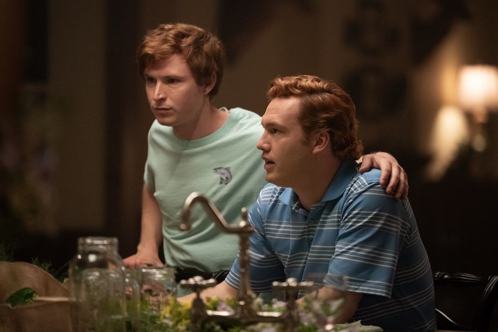 Johnny Berchtold and Will Harrison in Murdaugh: Death in the Family on Hulu