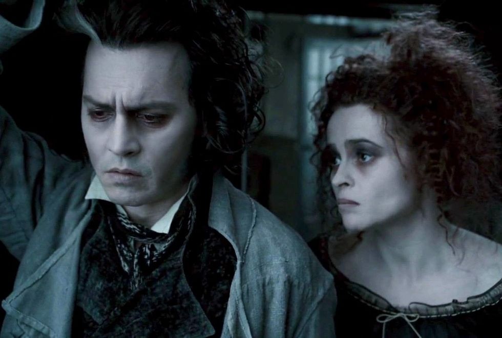 Johnny Depp and Helena Bonham Carter in Sweeney Todd: The Demon Barber of Fleet Street