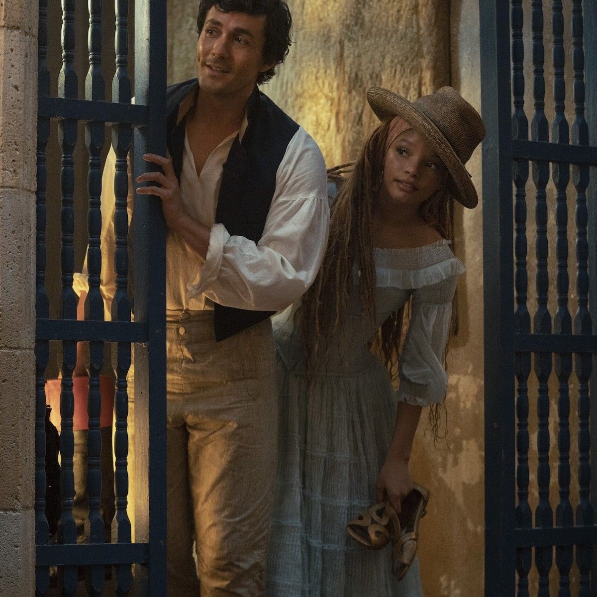 jonah hauer-king and halle bailey the little mermaid 2023 trailer cinemacon