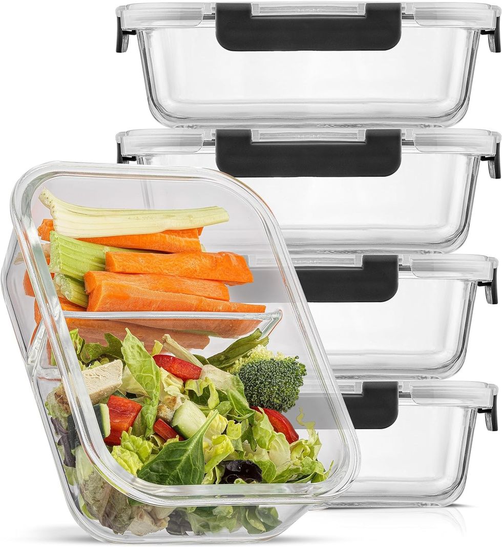 JoyJolt Divided Food Storage Containers with Airtight Lids