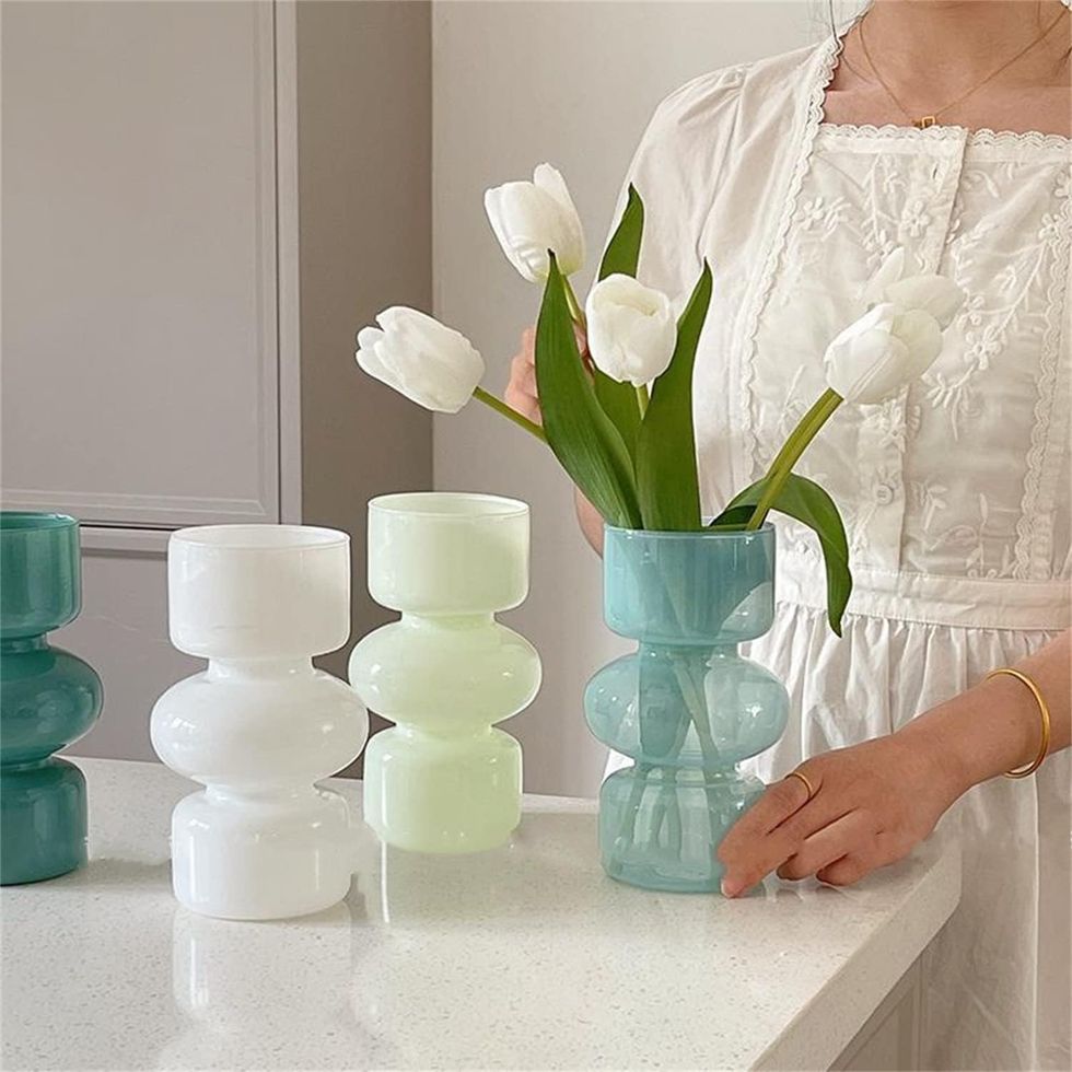 Jspyfits Glass Hydroponic Flower Vase