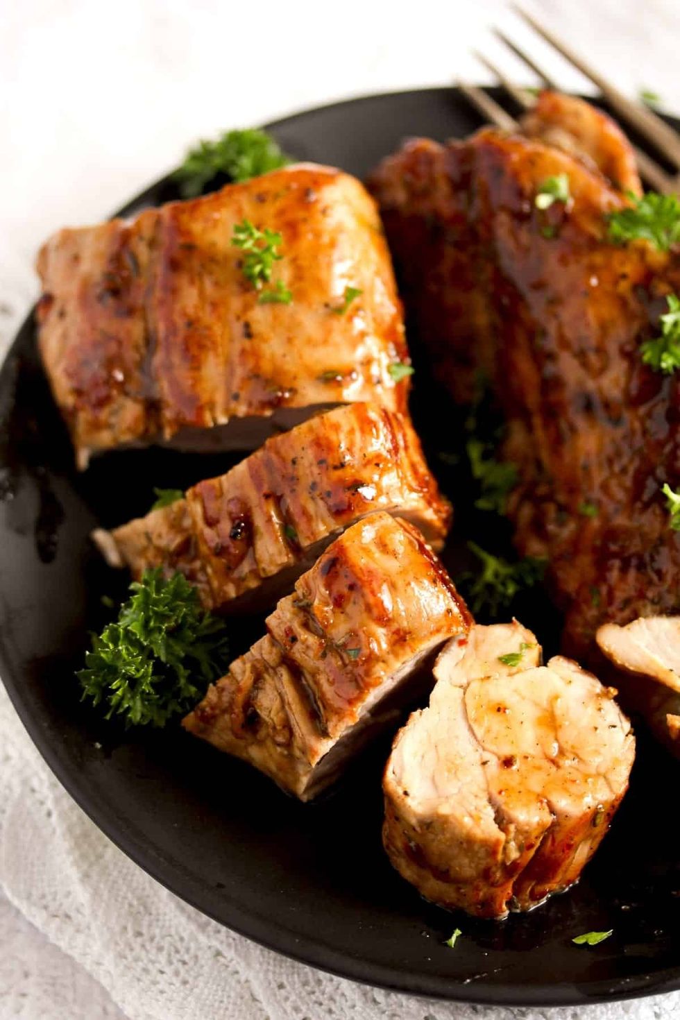 Juicy Apricot Glazed Pork Tenderloin