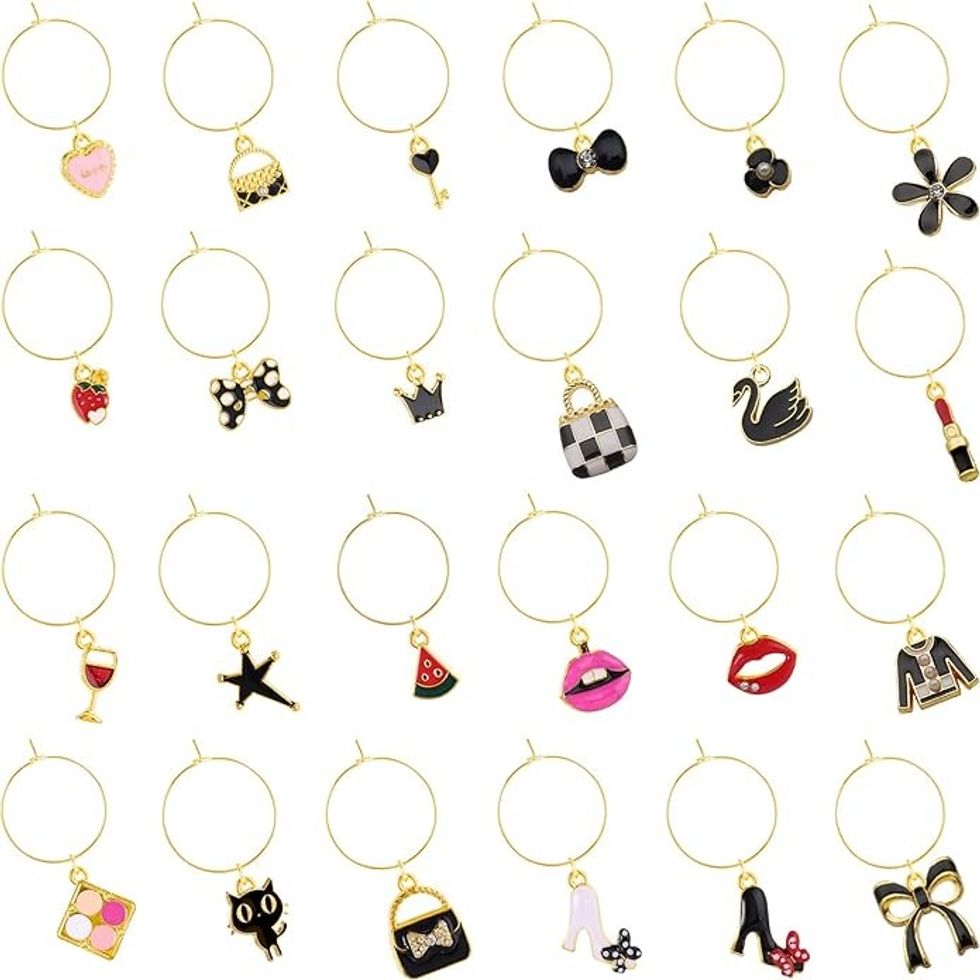 Junkin 24-Piece Wine Glass Charm Set